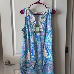 Lily Pulitzer Colorful Sailboat Print Dress
